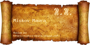 Miskov Maura névjegykártya